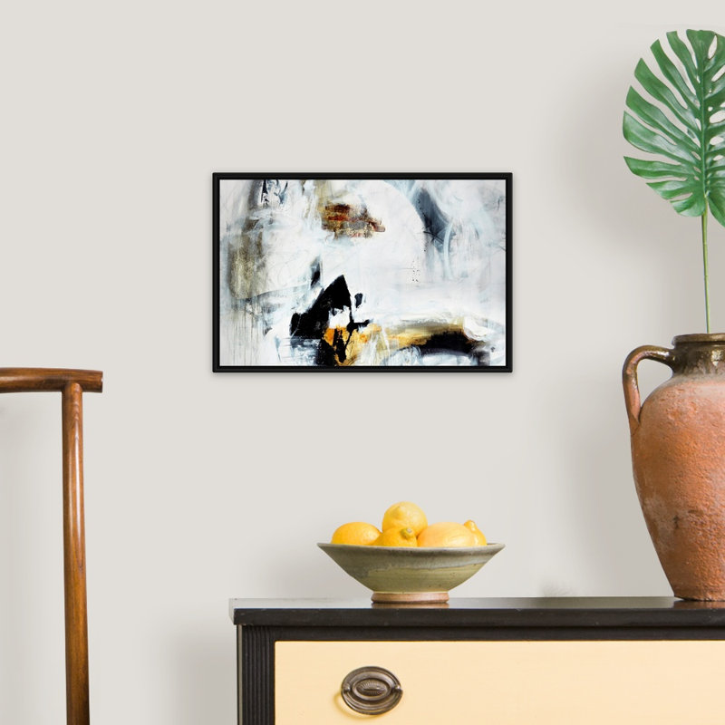 Reproduction d'art sur toile, Cadre flottant noir, H 14 po x l 20 po x P 1,75 po
