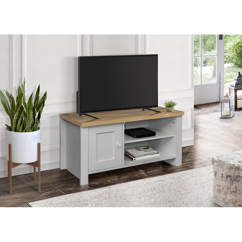 Highgate TV Stand for TVs up to 42", Grey/Oak