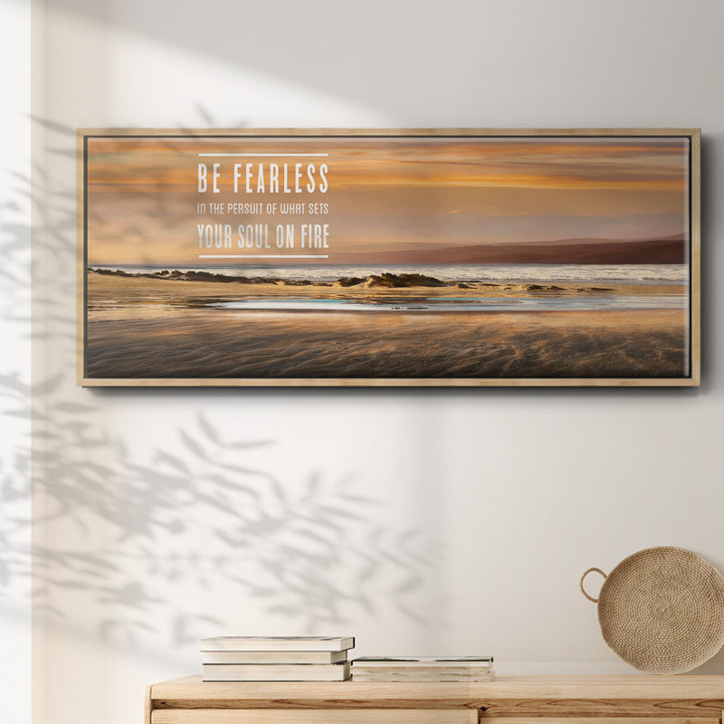 Be Be Fearless - Toile encadrée, H 24 po x l 60 po