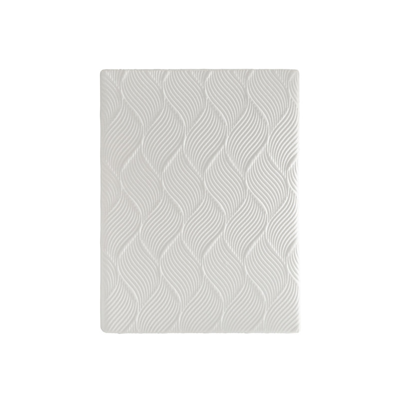 Grand matelas, mousse viscoélastique imprégnée de gel ferme, housse en polyester Tencel blanc 10 po