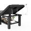 Table de massage professionnelle 75 po, table pliante en similicuir confortable, lit de massage avec dossier réglable et coussin de tête-124944683