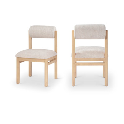 Chaise rembourrée en tissu texturé Frakes