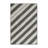 Washable Steel Gray White Striped Area Rug-820056209