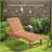 Outdoor Chaise Lounge Pool Chair, Built-In Table, Reclining Backrest For Sun Tanning/Sunbathing, Rolling Wheels