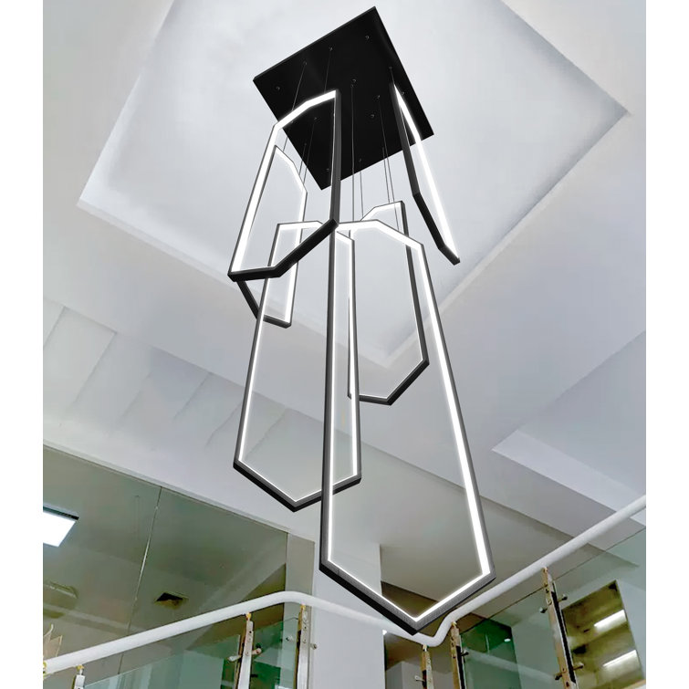 Locryn 6 - Light Dimmable LED Linear Chandelier
