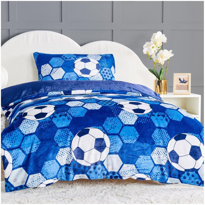Polyester Duvet Cover Set with Pillowcases Included, Blue