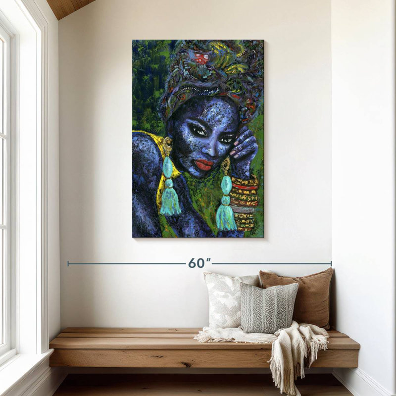 Portrait de beauté africaine Leisha, H 45 po x l 30 po