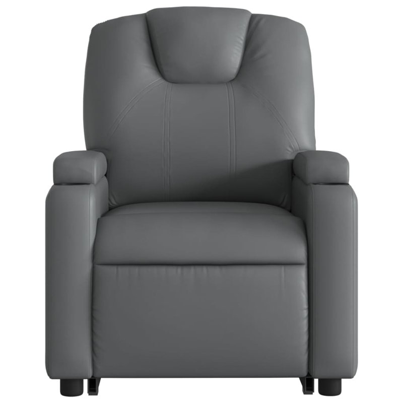 Kailun Faux Leather Lift Assist Recliner, Cream Faux Leather, Manual Reclining