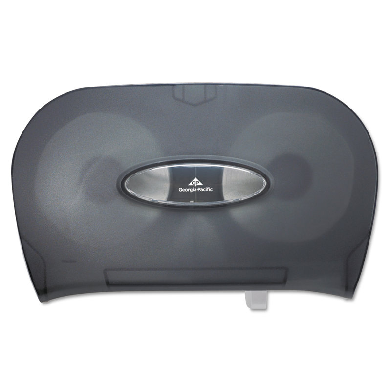 Micro-Twin Toilet Tissue Dispenser in Smoke