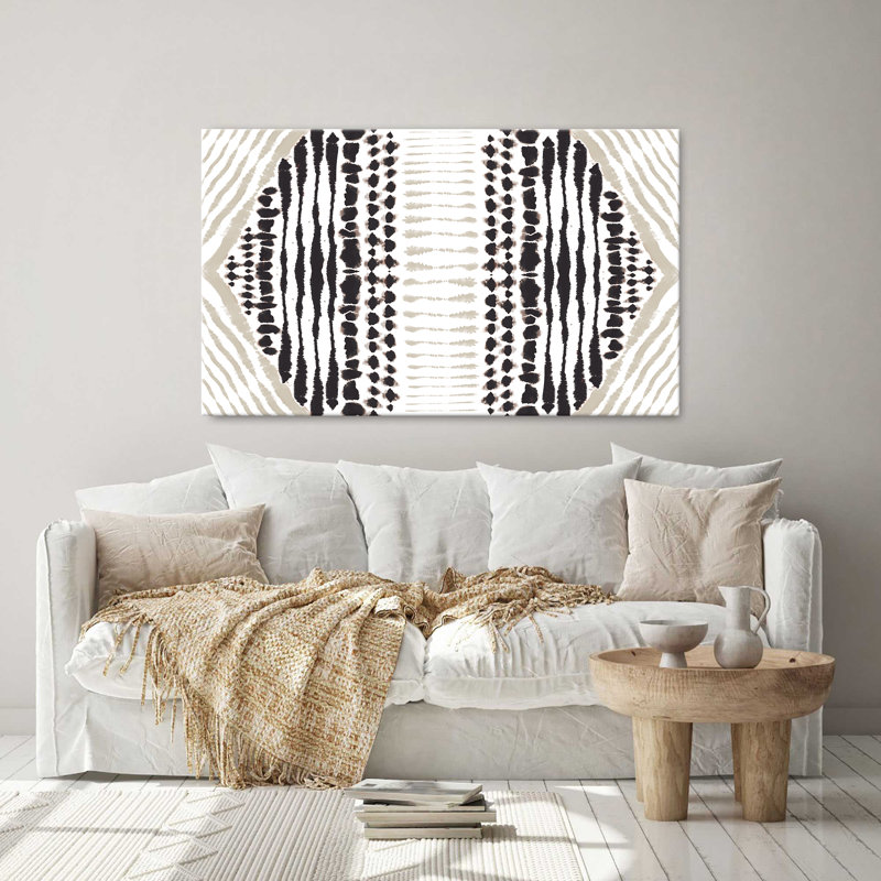 "Inky Symmetry" par Amanda Murray, reproduction sur toile, H 18 po x l 30 po x P 1 po