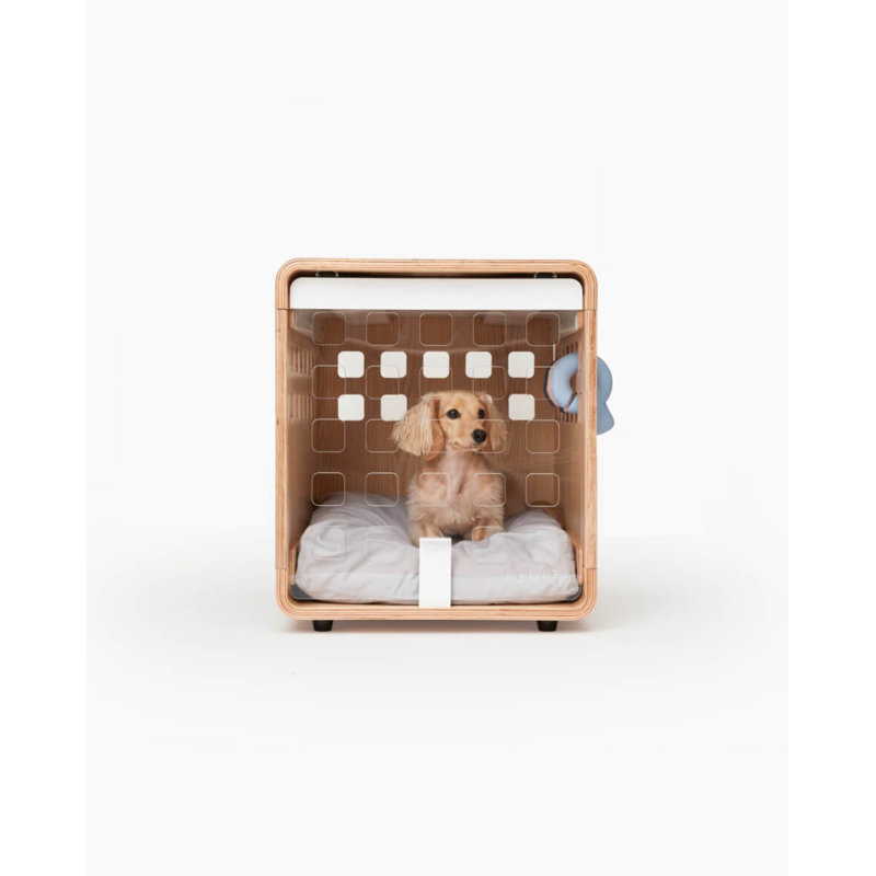 Pet Crate with 1 Door, Small (23" H x 20" W x 26" D), Signature Ash