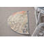 Tapis turc vintage beige tissé à la main pour entrée de maison ou plancher d'intérieur
