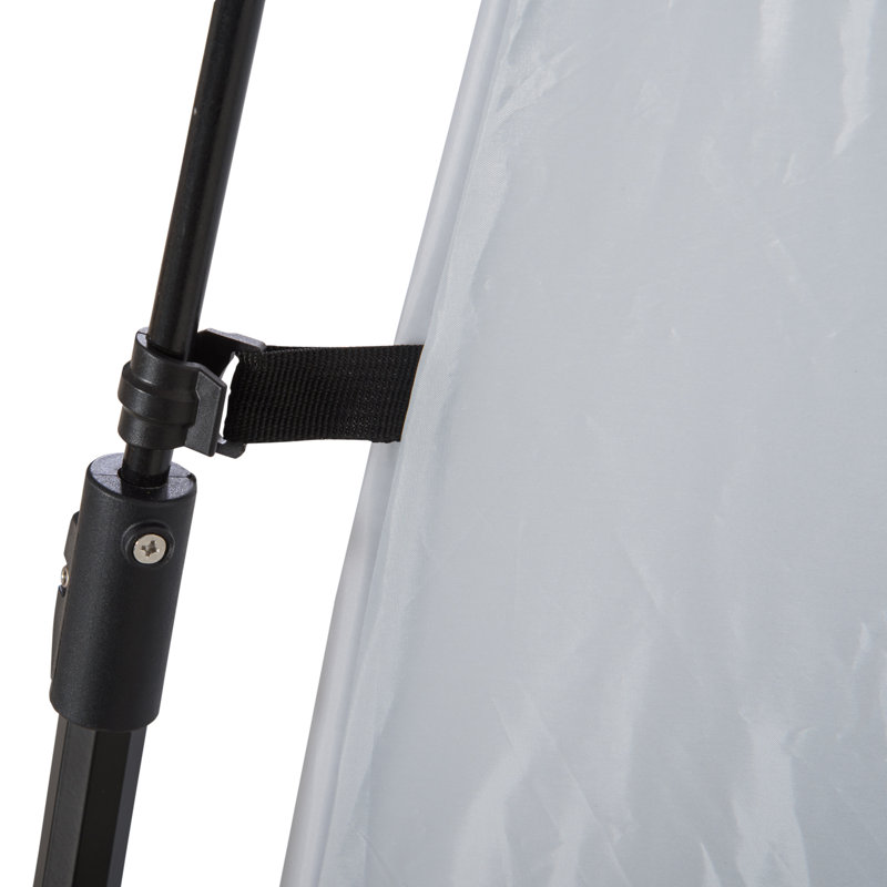 Black and White Portable Pop-Up Camping Shower Tent with Carrying Bag