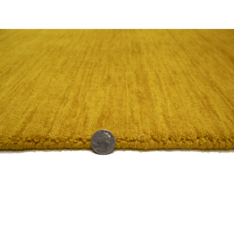 Vizzapu Hand Loomed Gabbeh Rug, 100% Wool, Solid Color, Fade & Stain Resistant, Durable, All Sizes, India-Made.