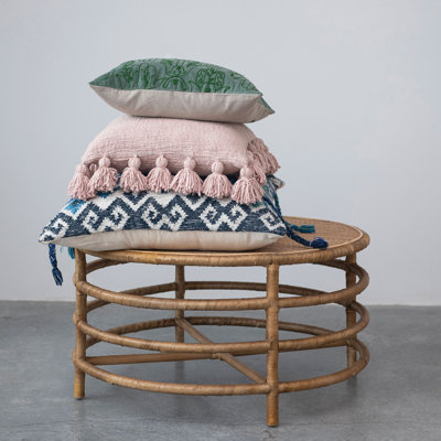 Cotton Blend Throw Square Pillow Cover