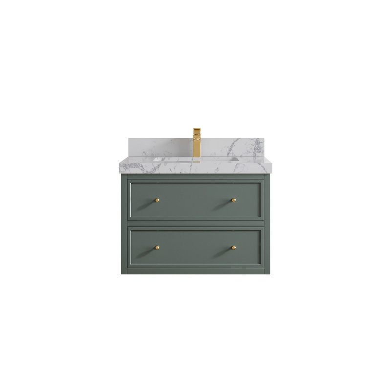 Meuble-lavabo simple flottant 30 po Roswell