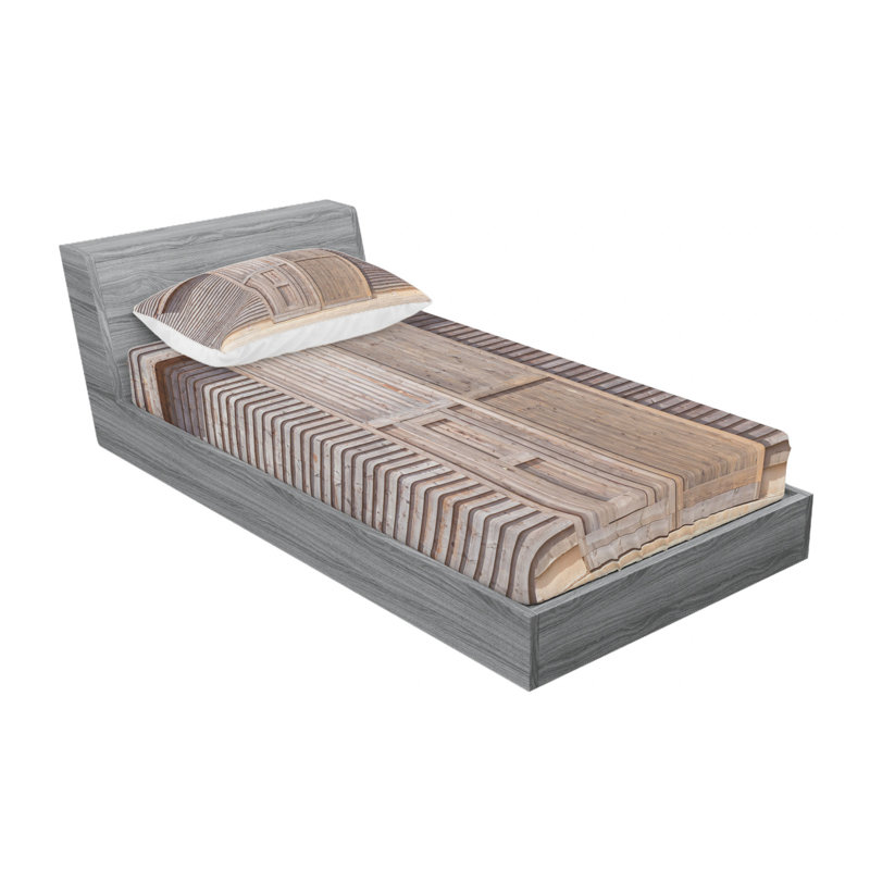 Microfiber Sheet Set, Twin Sheet Set with 1 Pillowcase