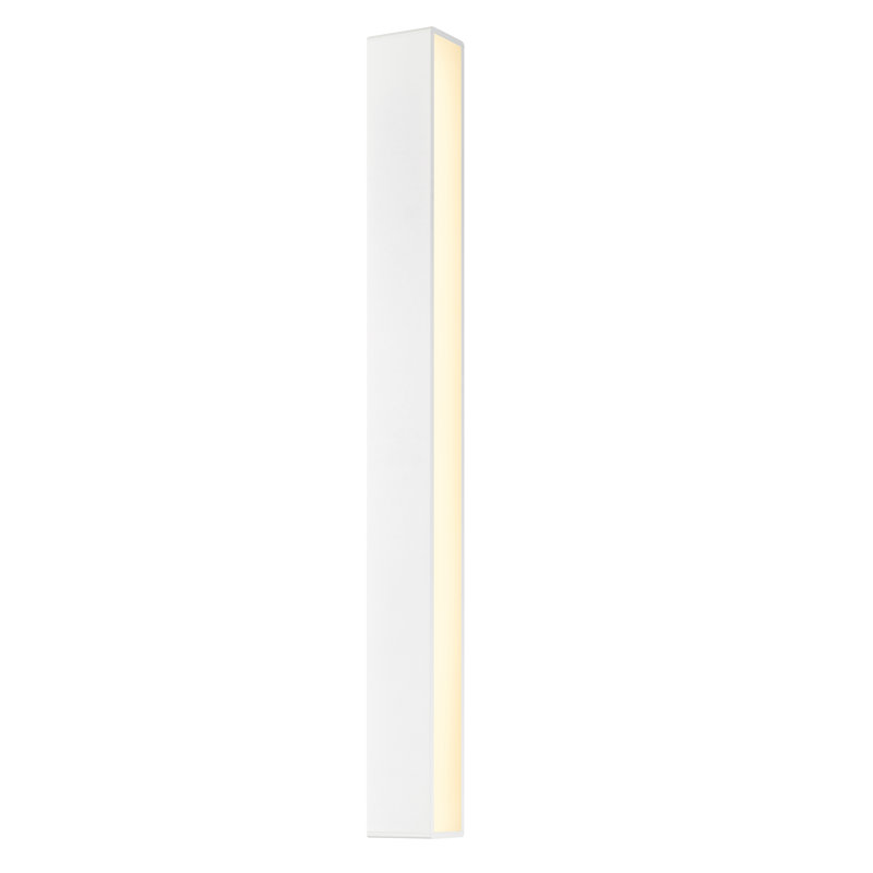 Inside-Out LED Flush Mounted Sconce, Textured White