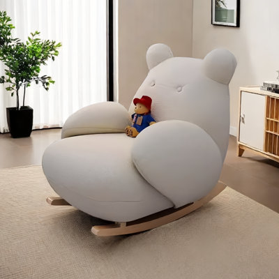 Fauteuil adolescent blanc cassé