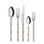 Bistrot Solid 5 - Piece Stainless Steel Flatware Set - Service for 1