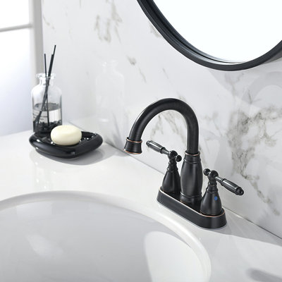 Robinet de salle de bain à ensemble central avec bonde