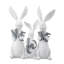 Resin Triple Bunny Welcome
