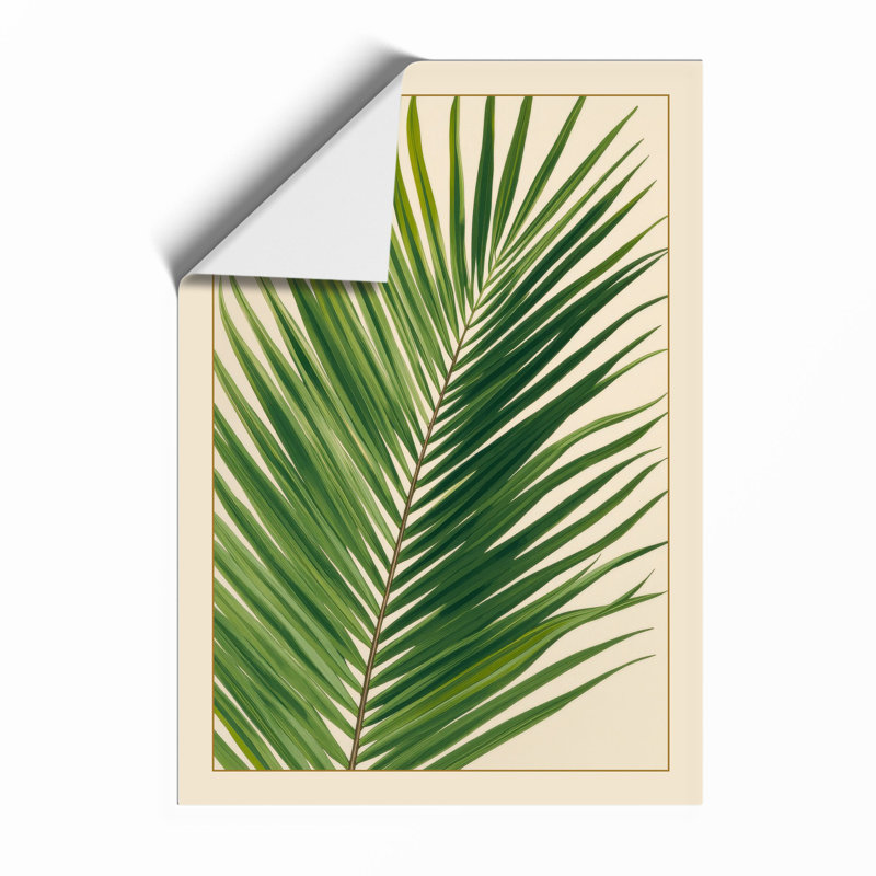 Palm Frond Study Botanical - Print, Unframed, A4 - 29.7 x 21.0 cm