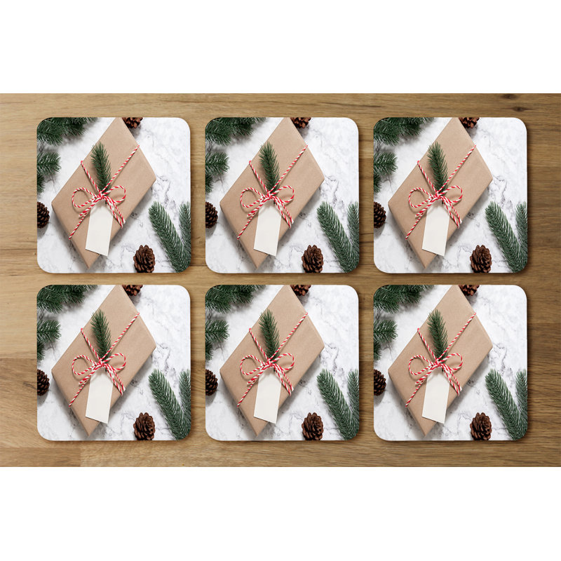Square 6 Piece Coaster Set
