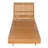 Valen Modern Acacia Wood Outdoor Chaise Lounge With Adjustable Backrest And Water-Repellent Cushion-117989361