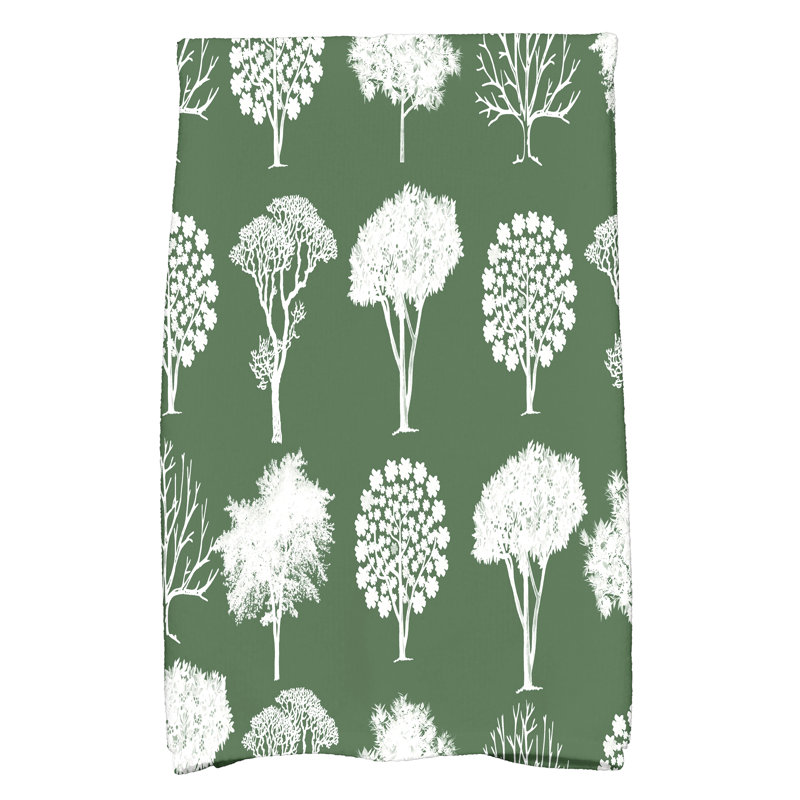 Lenard Floral Tea Towel Kitchen Towel, Green