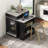 59.5" Kitchen Island With Extendable Dining Table-1616432335
