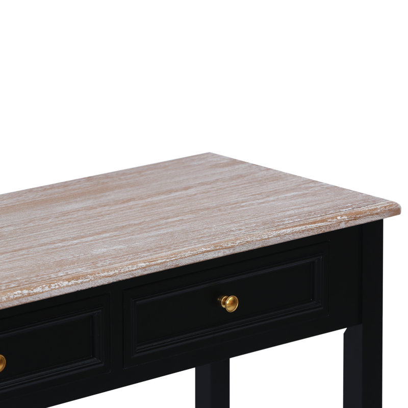 99.5cm Solid Wood Top Console Table