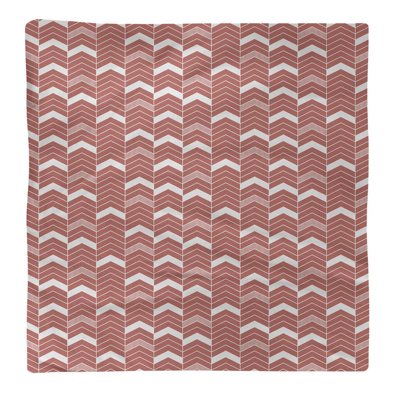 Serviette en coton bicolore lignée Stephenie, H 0,1 po x l 10 po x P 10 po, Saumon, Sergé de coton