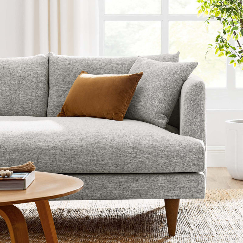 Modway Zoya 2 - Piece Upholstered Sectional, Left Hand Facing, Gray 100% Polyester