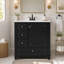 Meuble-lavabo autoportant de 30 po Velmori avec comptoir en céramique et rangement intelligent-1901780291-1901780293