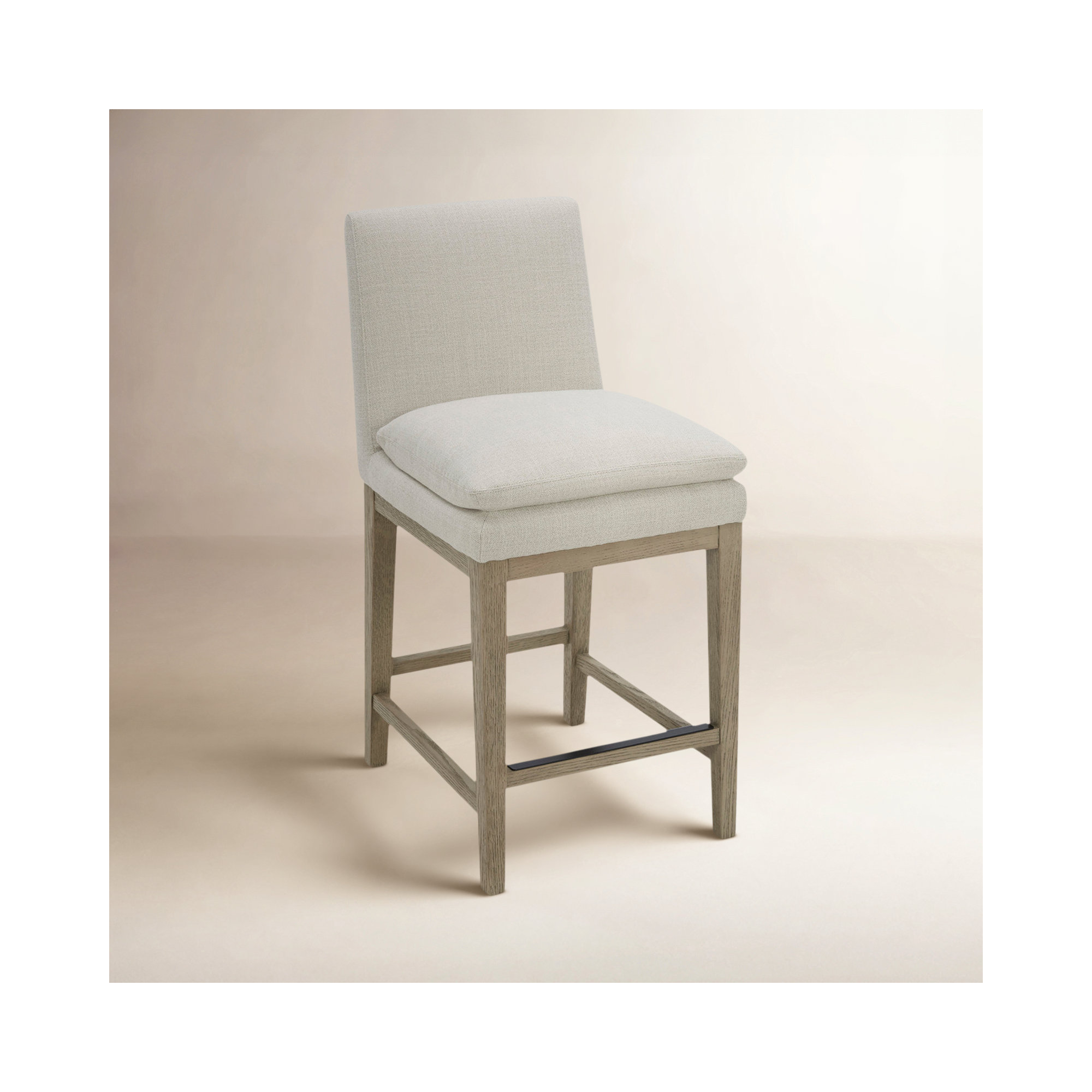 Bethea 26" Counter Stool , Effie Linen Performance Linen