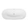 67 In. X 31.5 In. Freestanding Acrylic Soaking  Bathtub With Chrome Drain And  Chrome  Slotted Overflow