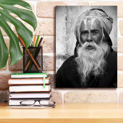 "Népal Saddhu II" par Nina Paponcek, reproduction sur toile tendue