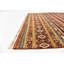 Tapis de zone en laine jaune/brun 5 pi 10 po x 7 pi 2 po one-of-kind à la main noué la Denver