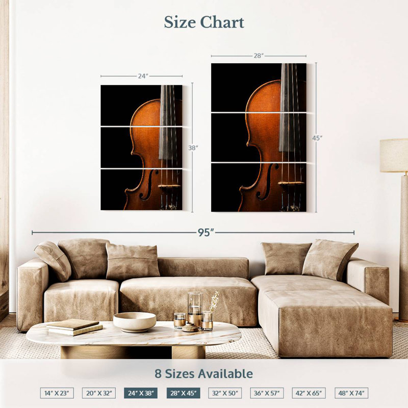Abarca Rare Violin, 38" H x 24" W