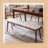 Natural Oak Wood for Dining Bench Table Bench for Living Room With Leather Cushion-1375445138