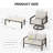 Nimbus 4-Piece Brown Aluminum Patio Conversation Set With Swivel Chairs, Light Gray Cushions And Coffee Table-122881698