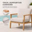 Chaise longue d'extérieur avec coussins Lott