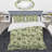 Green Striped Pattern - Abstract Duvet Cover Set - Microfiber Polyester-1257040664