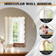Wavy Rectangle Metal Framed Wall Accent Mirror-1280574222
