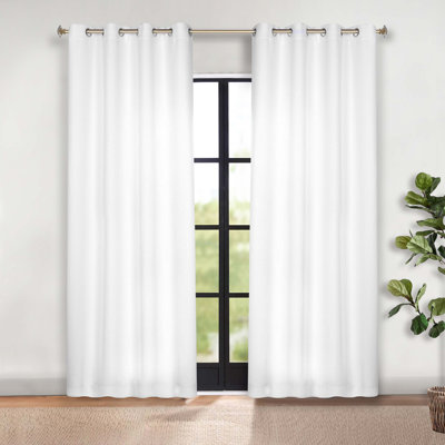 Ensemble de rideaux obscurcissants à motif géométrique abstrait Wiechmann