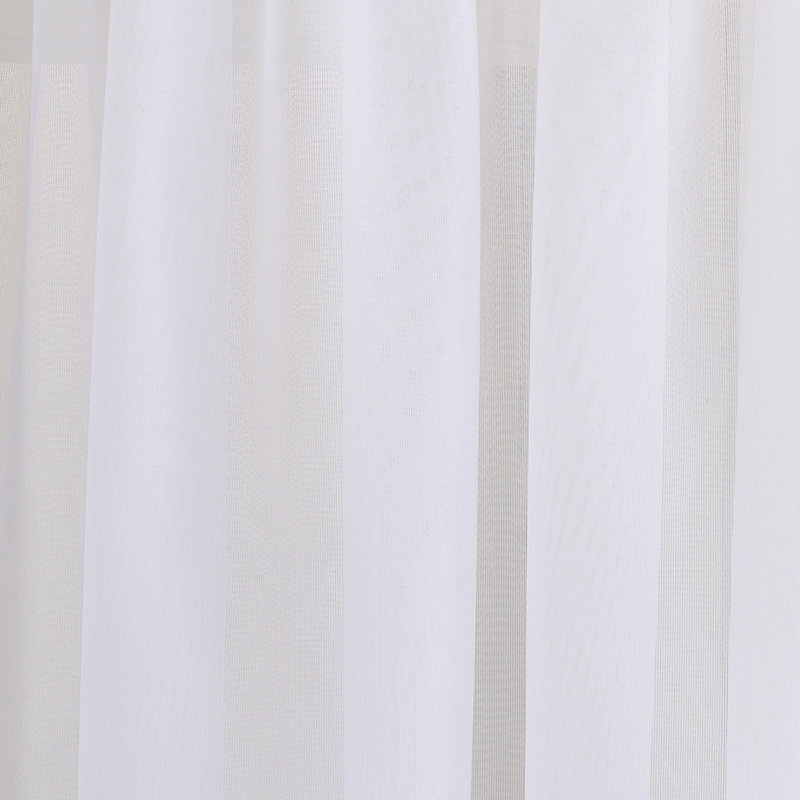 Écharpe de fenêtre en voile transparent Monona, Blanc brillant