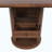 59" Extendable Oval Dining Table with 2-Tier Storage for 4-6, Space Saving Expandable Kitchen Table in Walnut Brown, MDF with Walnut Finish & Pedestal Base