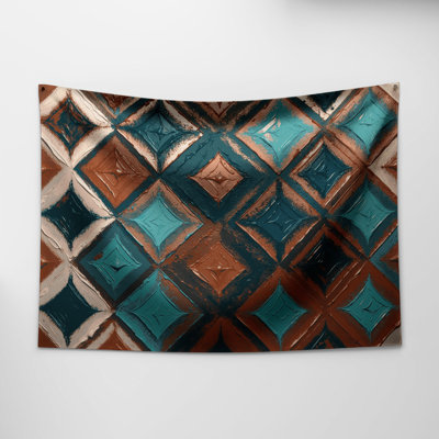 Tapisserie murale motifs sud-ouest Zuni 237