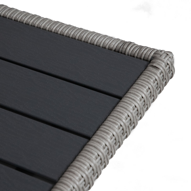 Twickenham Dining Table, Black/Light Grey